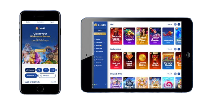 Lukki Casino App Screenshot